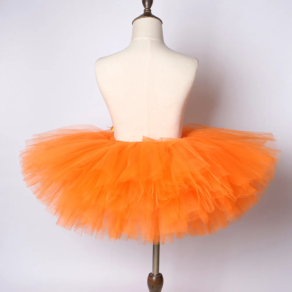 Easter Bunny Tutu Skirt Outfit for Baby Girls Birthday Party Halloween Costumes for Kids Toddler Orange Rabbit Tutus with Ear