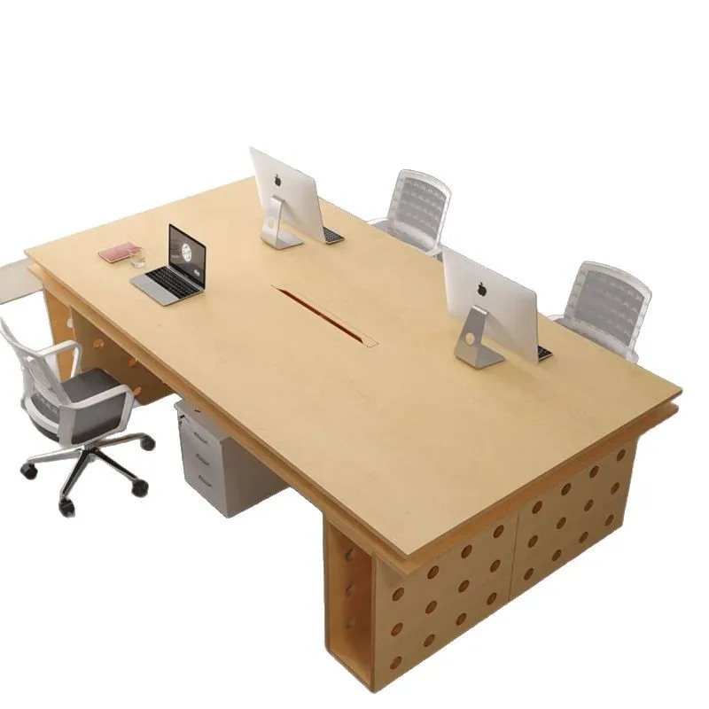 

Birch ocean board desk, computer minimalist modern rectangular conference table, desk, workbench