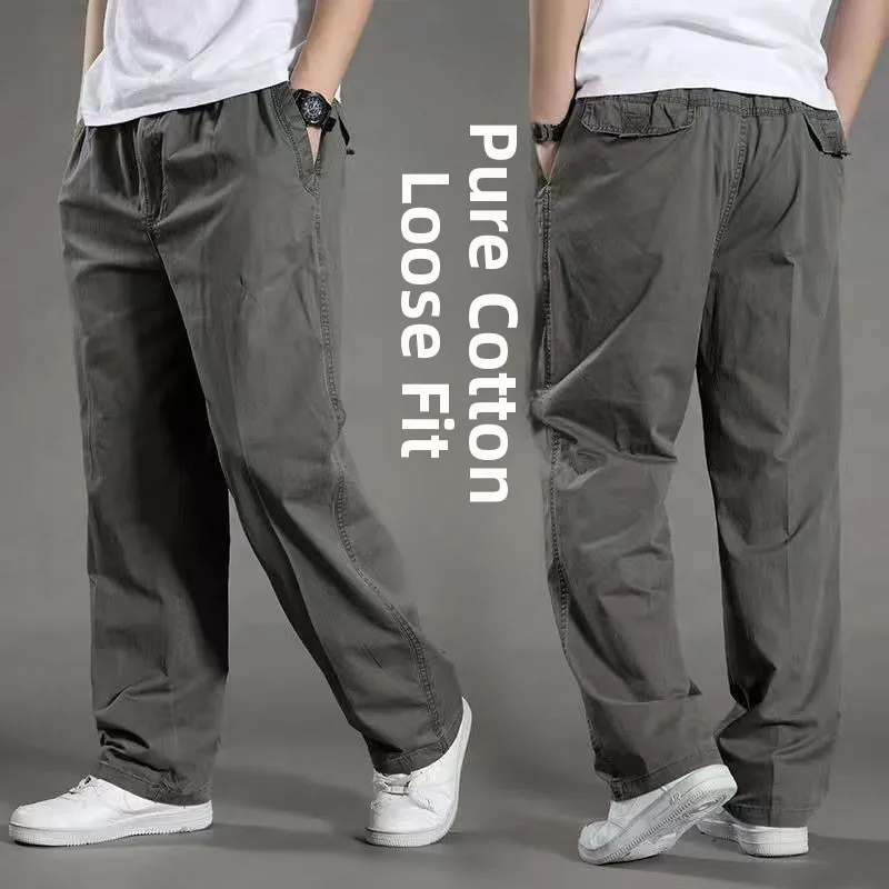 

Men's Casual Cotton Running Pants Straight Leg Length Spring 2025 Youthful Vitali Sle No Brand Registered Trademark