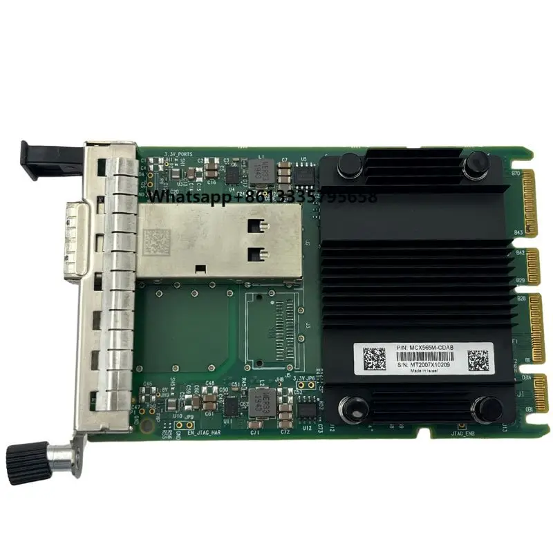 

Ethernet Network Interface Card PCIe 4.0 X16 and QSFP28 Connector Single Port 100Gbps Ethernet Adapter Mellanox MCX565M-CDAB