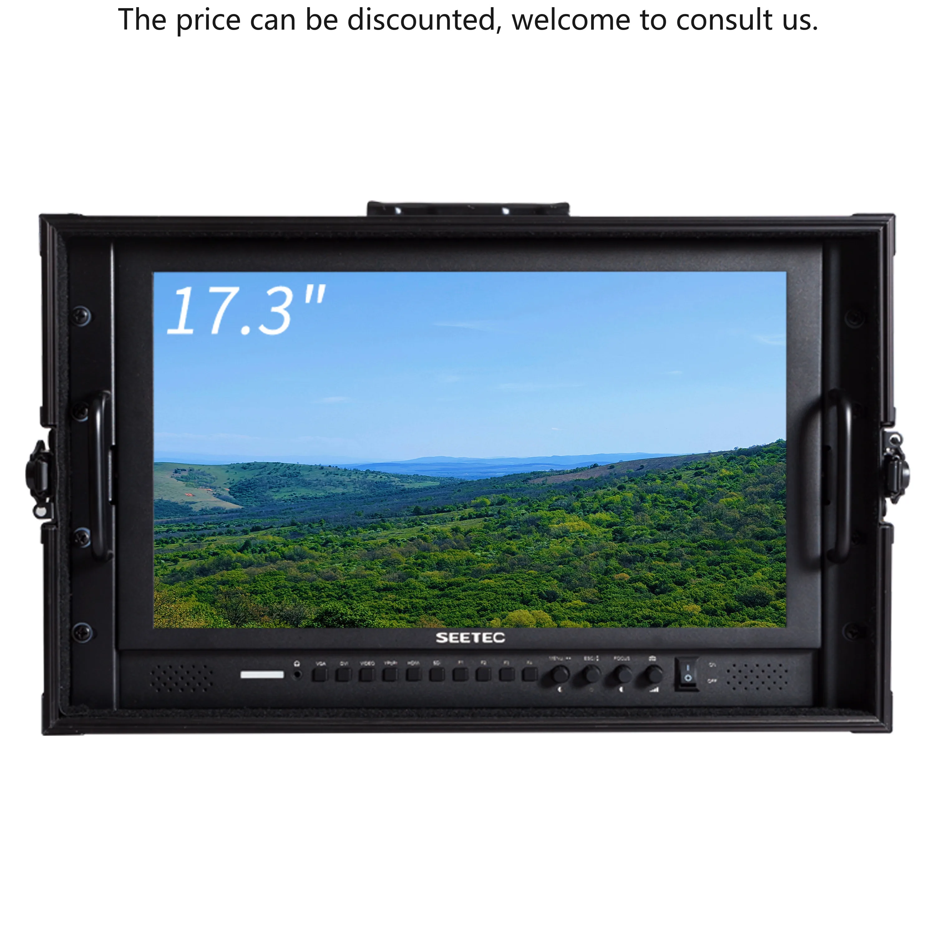 

SEETEC 17.3 Inch Aluminum Design 1920*1080 Carry-on Broadcast Director Monitor Professional Broadcast Video Production Monitor