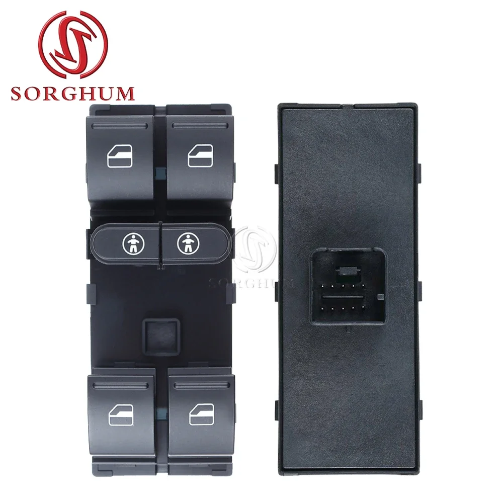 7L6959857E 7P6959857 Door Master Power Window Switch Lifter Control Button Car 7L6 959 857E For VW Touareg Touran Seat 2011-2015