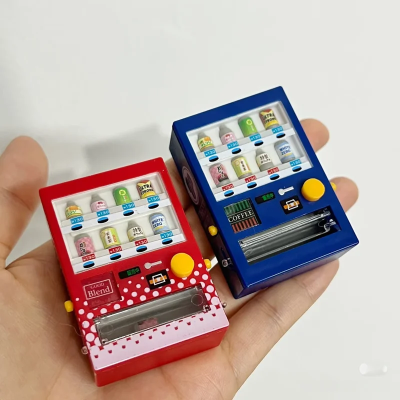 3D Fridge Magnets Miniature Japan Vending Machine Shaped Magnetic Refrigerator Sticker Home Decor 1/35 Scale Dollhouse Parts