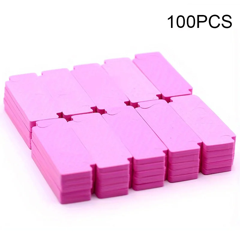 2/10/20/50/100PCS Rosa Nail art Zehen Separatoren Finger Füße Schwamm Weiche Gel UV Werkzeuge polnischen Maniküre Pediküre
