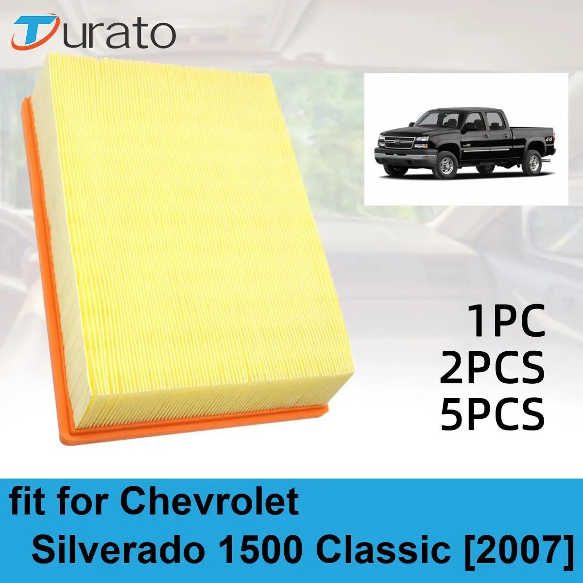 Car Engine Air Filter Auto Climate Control Gases Replace Accessories Pollen For Chevrolet Silverado 1500 Classic 2007 CA8755A