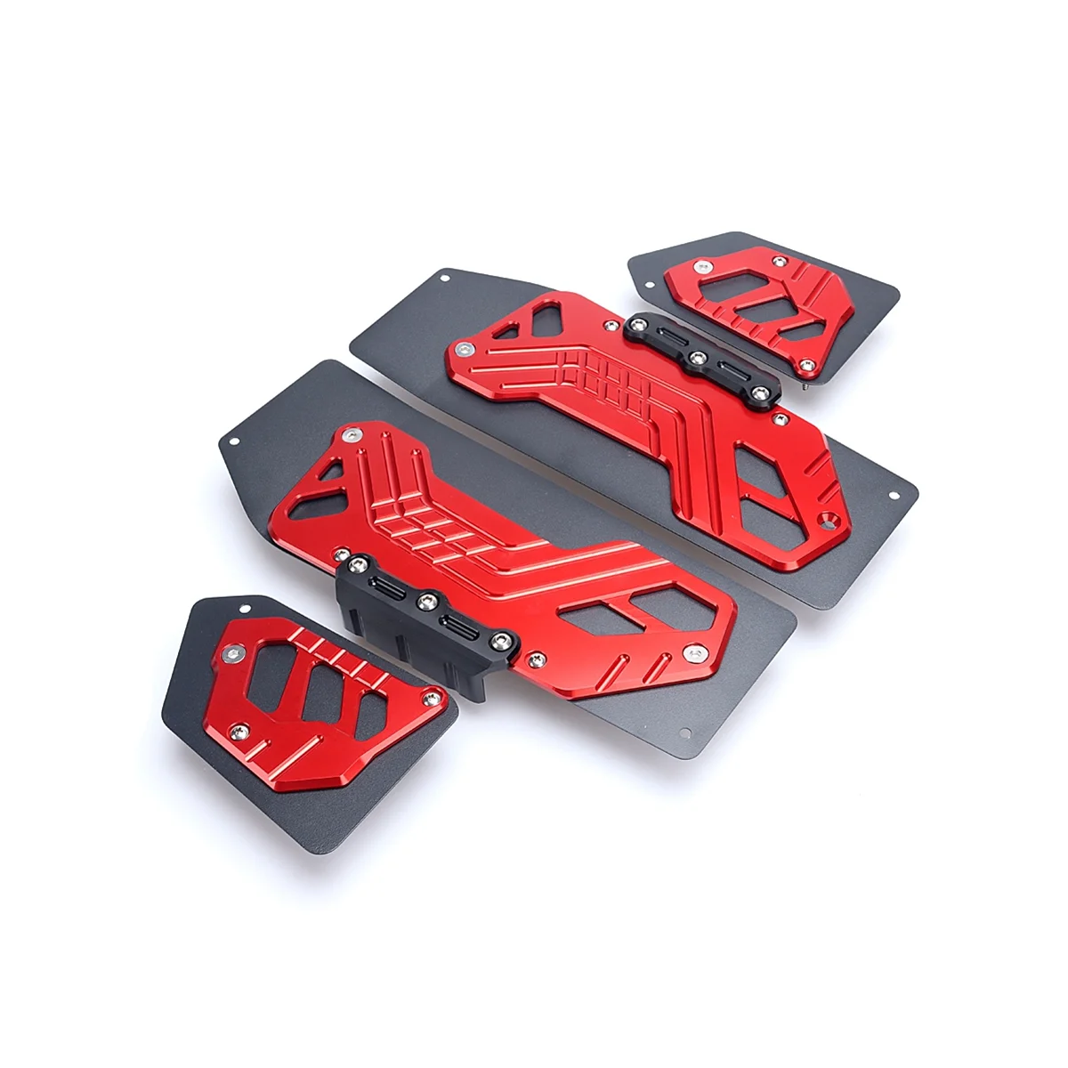 

Motorcycle Footrest Footpads Foot Pegs Pedals Plate Pads for HONDA ADV350 ADV-350 ADV 350 2022 2023(Red)