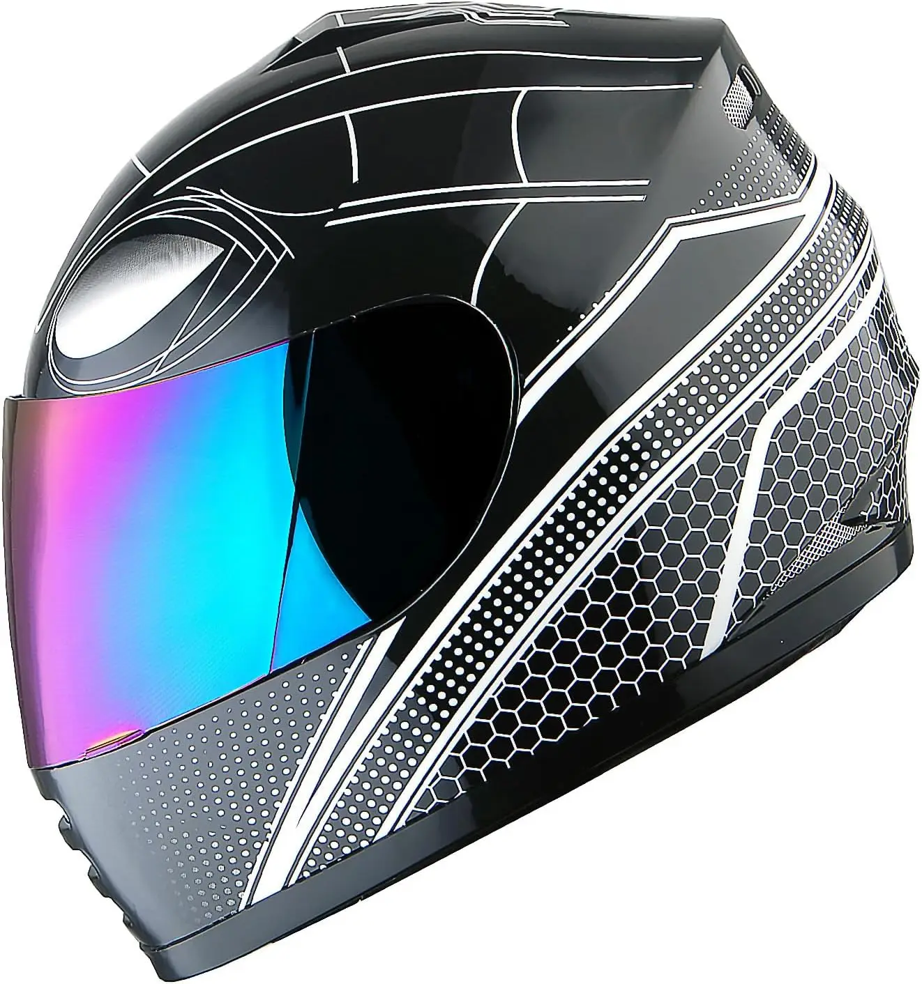 Juventude Motocicleta Full Face Capacete para Crianças, Street Bike, BMX, MX, MX