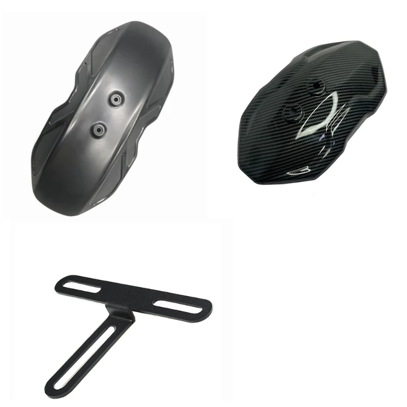 Scooters AccessoryRear Splash Guard with Integrated License Plate Support Rear Mud Shielding Simple Installs for UQI H9EE