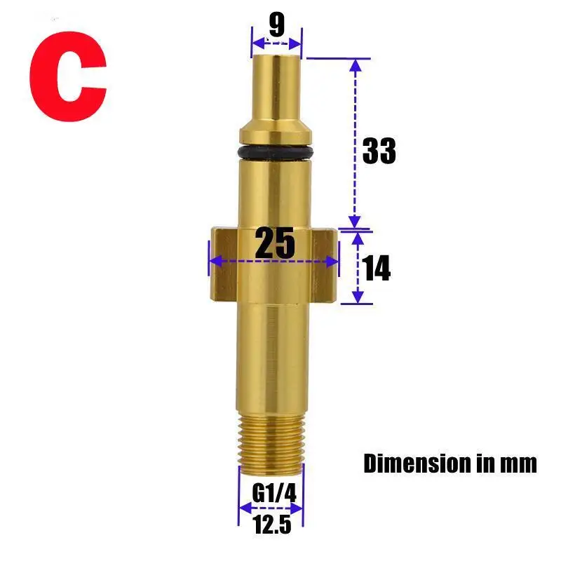 محول فوهة مع خيط تركيب ذكر G1/4 لموصل قاذف مسدس الرغوة Karcher AR Blue LAVOR STIHL Elitech Nilfisk