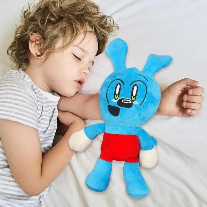 Rabbit Plush Cute Bunny Toy Simulation Rabbit Plush High quality Bright Blue Color Rabbit Plush Comfortable Cute Doll For Kids