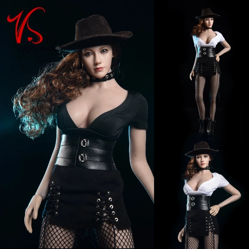 

VSTOYS 19XG51 1/6 Scale Female Caribbean Style Clothes Set Short Skirt Dress Hat Stocking for 12'' TBL JO Action Figure Model