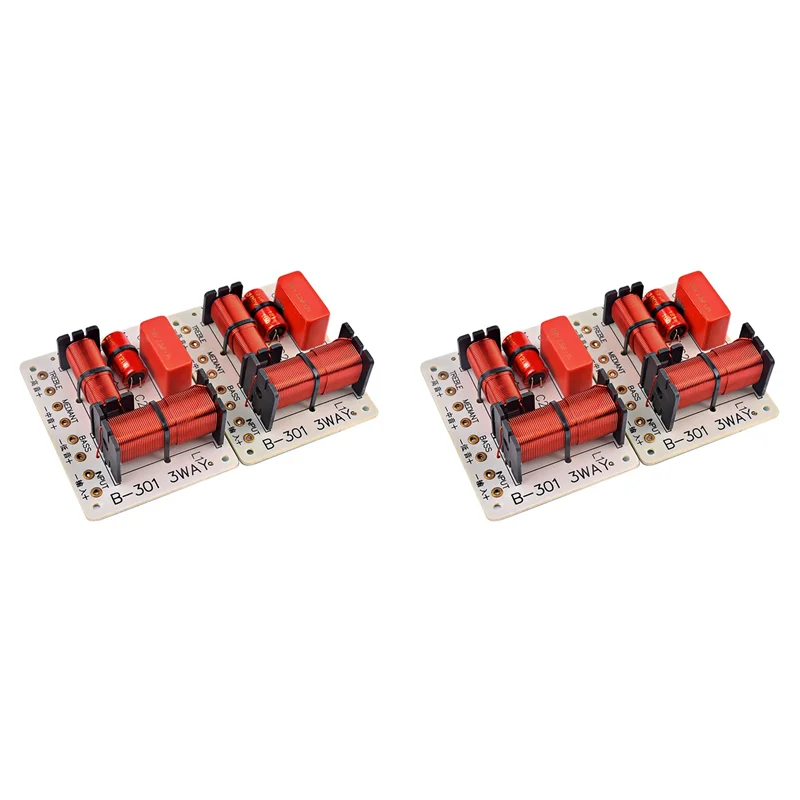 【جديد】 4 قطع مكبر صوت بقدرة 150 وات 3 اتجاهات كروس تريبل + متوسط المدى + مكبرات صوت كروس مرشح مقسم التردد 1000 5000 هرتز