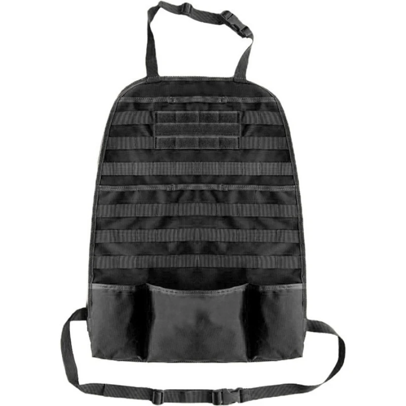 

Tactical Car Backseat Hanging Bag - Molle Seat Organizer Panel Multifunction Storage Bag with Stock Pouch for Vehicle Seat Cover