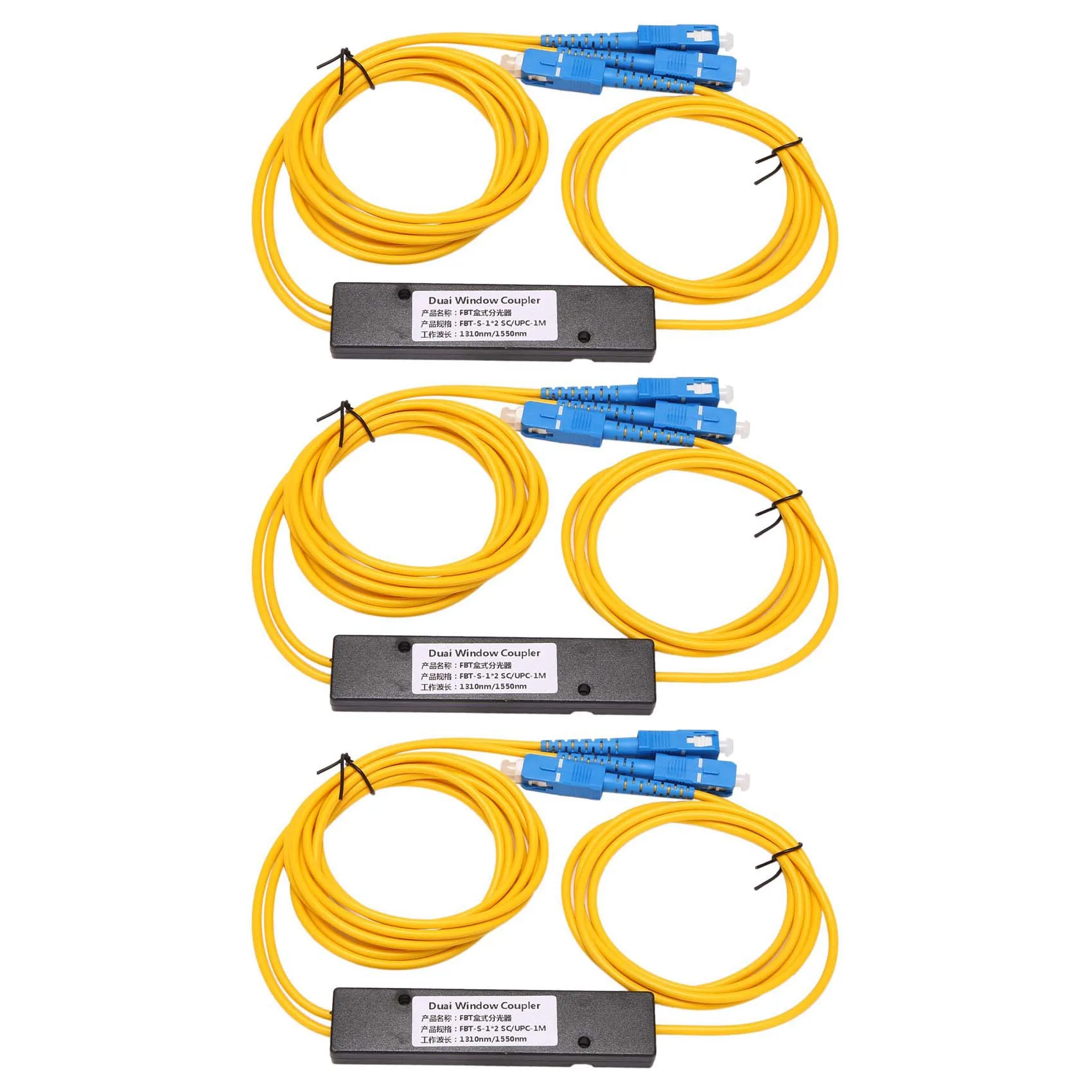 

ABVT-3X Ftth SC UPC 1X2 Plc Singlemode Fiber Optical Splitter Fbt Optical Coupler