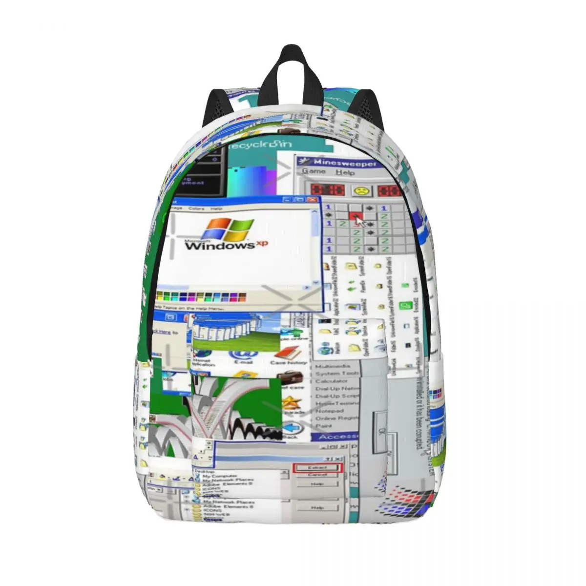 Windows XP Collage prosty i stylowy plecak 2023 gorąca wyprzedaż torby