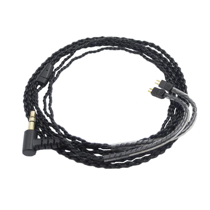 كابل استبدال سماعة الرأس مطلي بالفضة ، كابل الصوت ، 2 دبوس ، ملحقات سماعة الرأس ، Westone JH13 16 W4r UM3X ، 0.78 مللي متر ، 1964