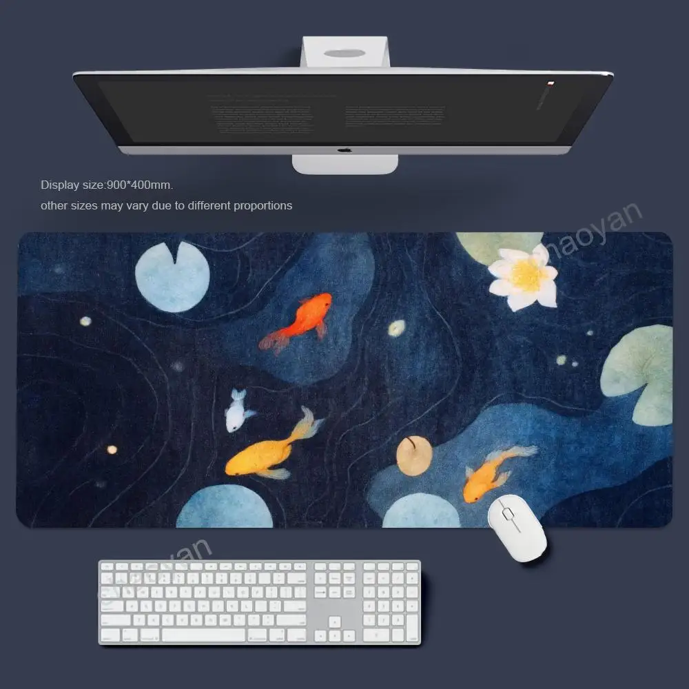 

Greative fish Mouse Pad Gamer Office Accessories Pc Cabinet Games Desk Mat Computer Desks Keyboard Gaming Mats