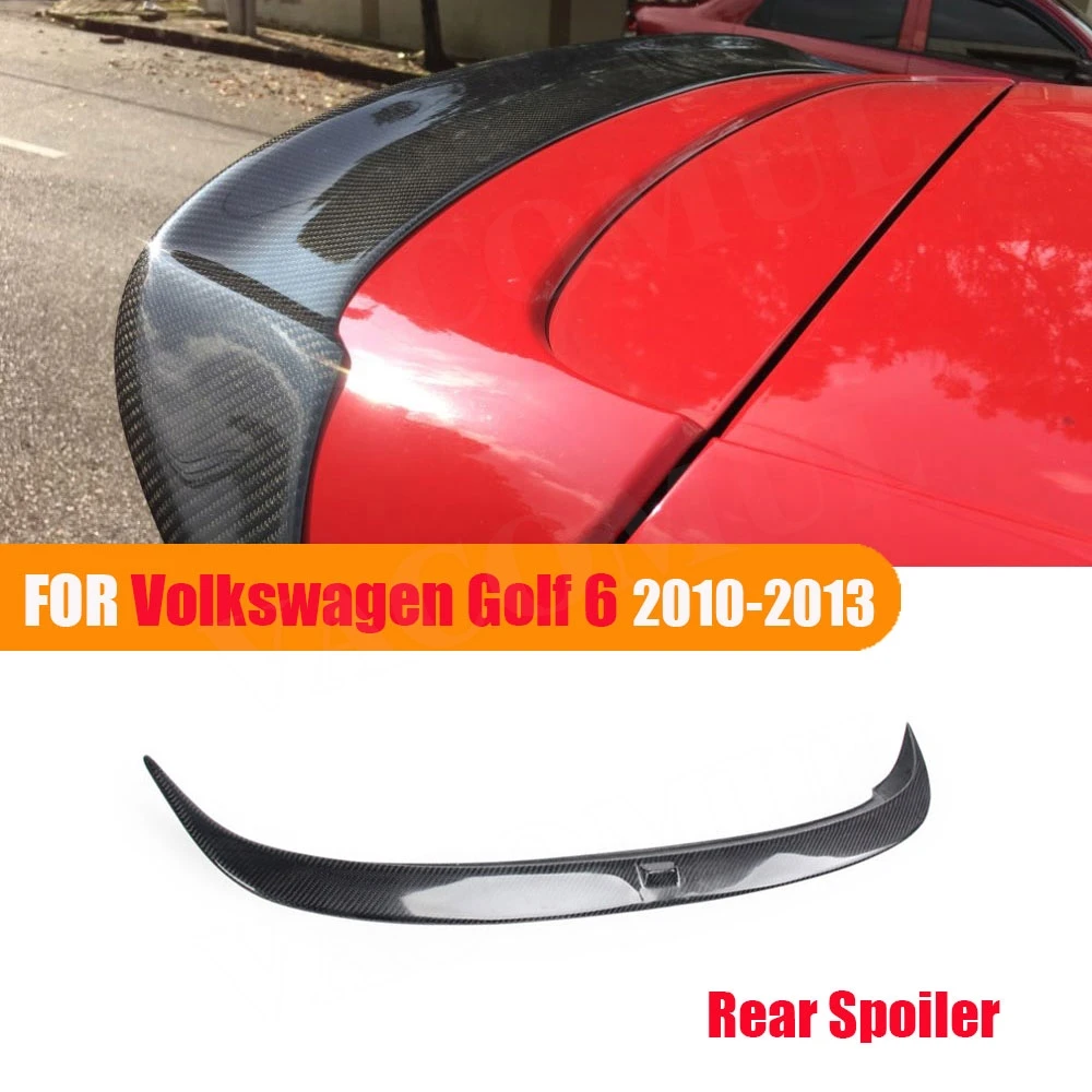

VACOMUL Carbon Fiber Rear Roof Spoiler Wing For Volkswagen VW Golf 6 VI MK6 GTI R20 Spoiler 2010-2013 R Style Not For Standard