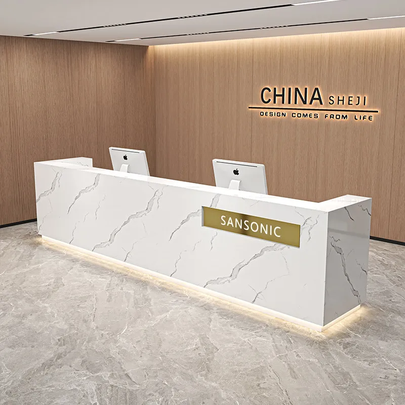 Beauty Luxury Reception Desks Modern Executive Salon Display Welcome Reception Desks Design Hotel Mostrador Trendy Furniture