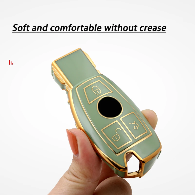 TPU Car Key Case Cover Shell For Mercedes Benz A C E S G Class GLA CLA GLK GLC W204 463 176 251 205 Protector Holde accessories