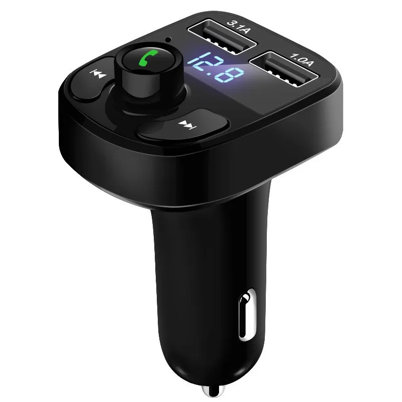 

X8 Автомобильный MP3-плеер BT5.0 FM-передатчик Dual USB Type-C Автомобильное зарядное устройство Аудио беспроводной приемник с громкой связью