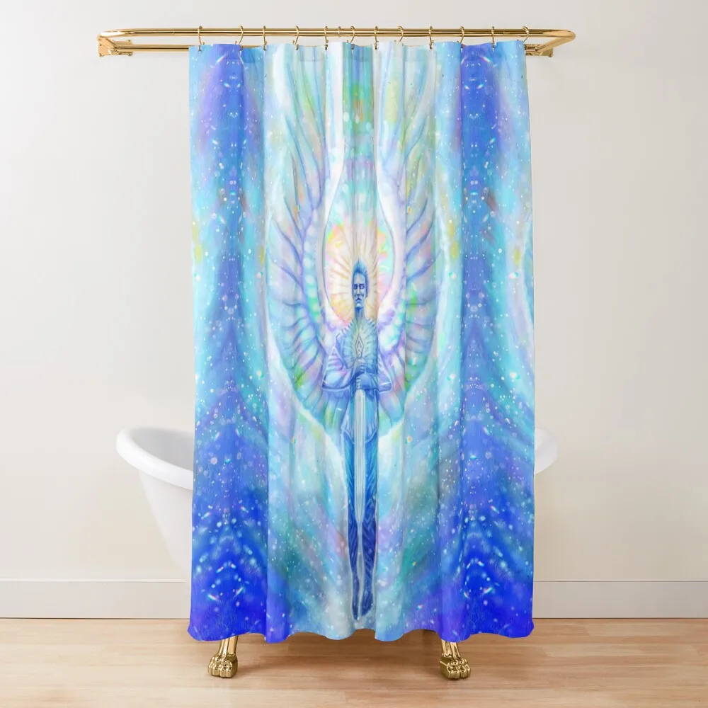 Archangel Michael Shower Curtain Waterproof Bath And Anti-Mold Bathroom Deco Modern Bathroom Accessories Curtain