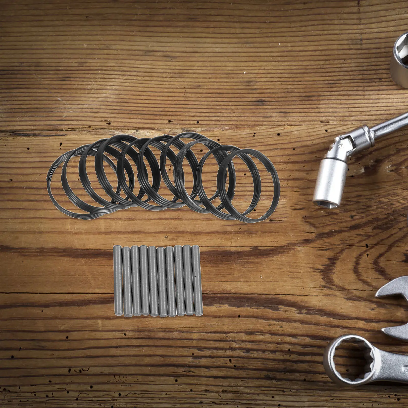 

10Set Impact Wrench Retainer Rings Electric Wrench Replacement Parts Repair Kit Steel Accessories for Tool Maintenance