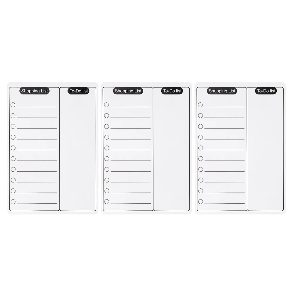 

3pcs Magnetic For Fridge Dry Erase Planning Organizer Kitchen Message Board Small Writing Board Refrigerator Schedule Notepad