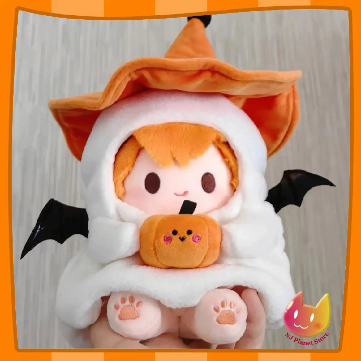 

Halloween Pumpkin 10cm Cotton Doll Clothes Replacement Accessories Stuffed Plush Doll Stuffed Clothes Send Friends Xmas Gifts