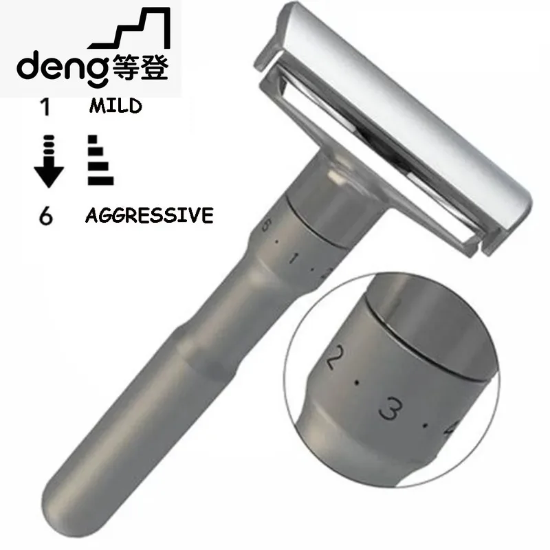 

【Brand New】Barbershop Accessories Men's Shaving Machine Manual MEN'S Double-Edged Razor 1-6 Settings Tool Razor