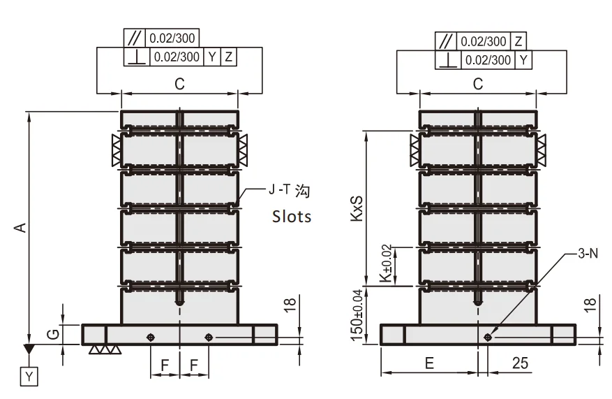 BP09 Series MC Four Sided Base Machine Tools Accessories