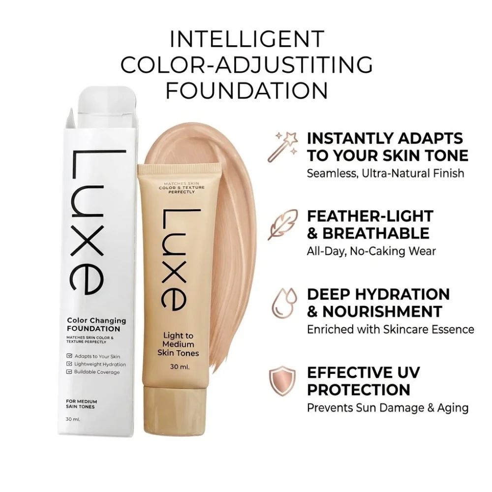 LUXE Full Cover Hydrating Liquid Concealer Aufhellende Basis-Make-up-Basis Wasserfester Sonnenschutz CC Cream Professionelle Gesichtskosmetik