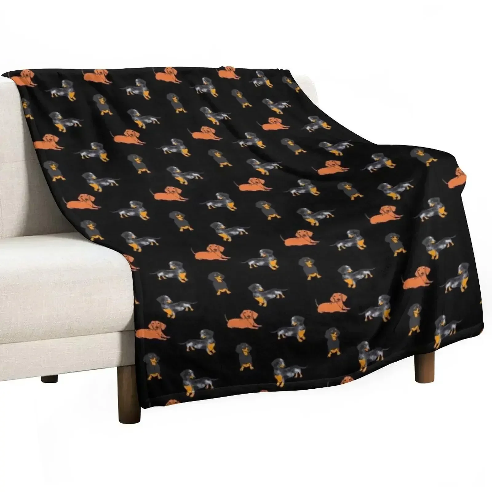 My Lovely Daschund Throw Blanket for winter Single blankets ands Blankets