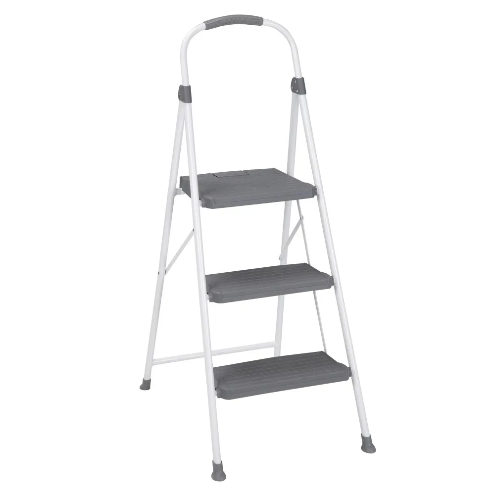 

3 Step Connection Step Stool ( White & Gray, 8ft 10in Max Reach)