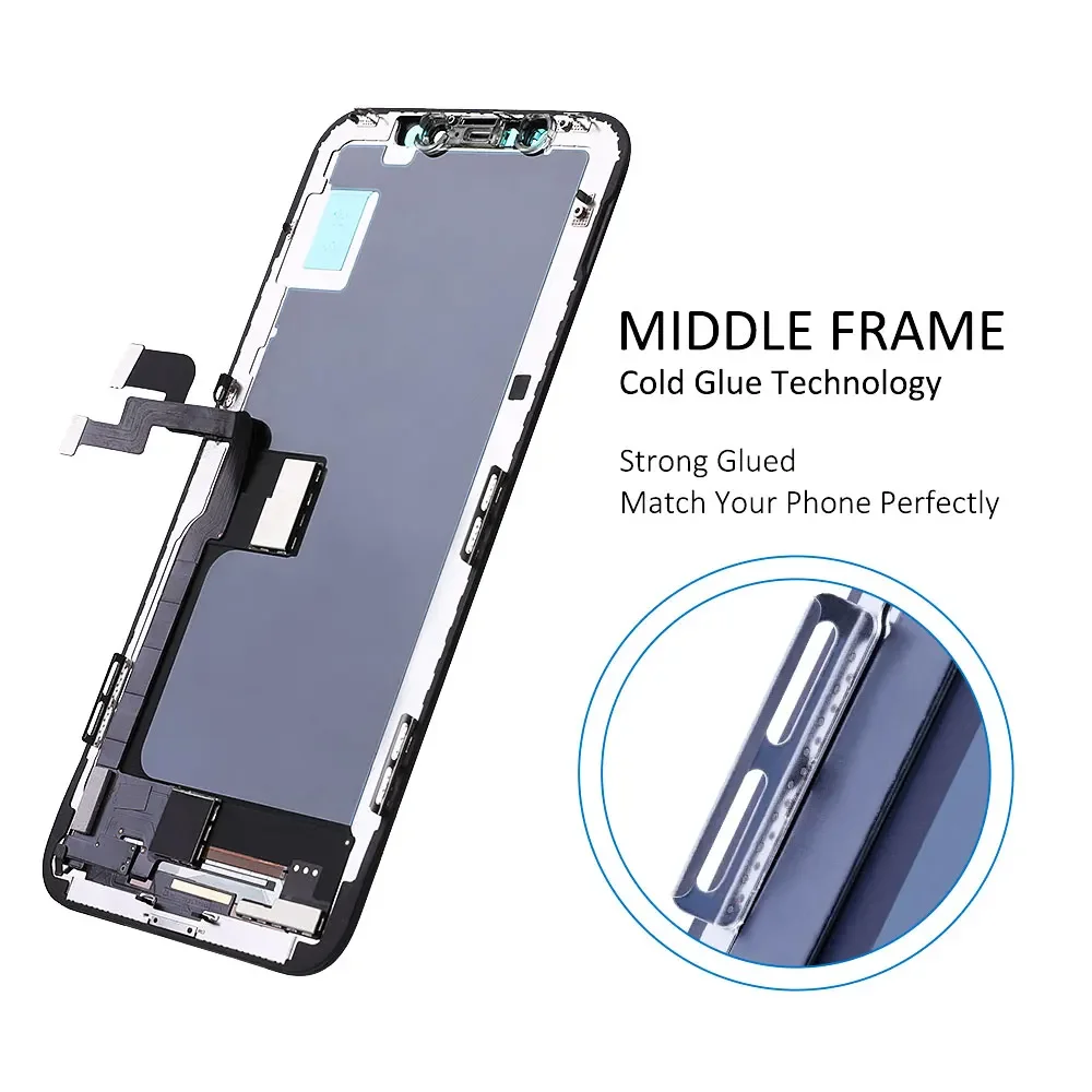 2Pcs ZY Incell Screen per IPhone X XS Display LCD Touch Screen Digitizer Incell parti di ricambio True Tone Mobile Screen Repair