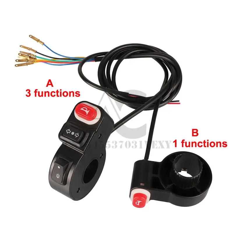 

1 шт., электрический велосипедный скутер, мотоцикл, 22 мм, звуковой переключатель, универсальная кнопка, пластиковая кнопка переключения звукового сигнала