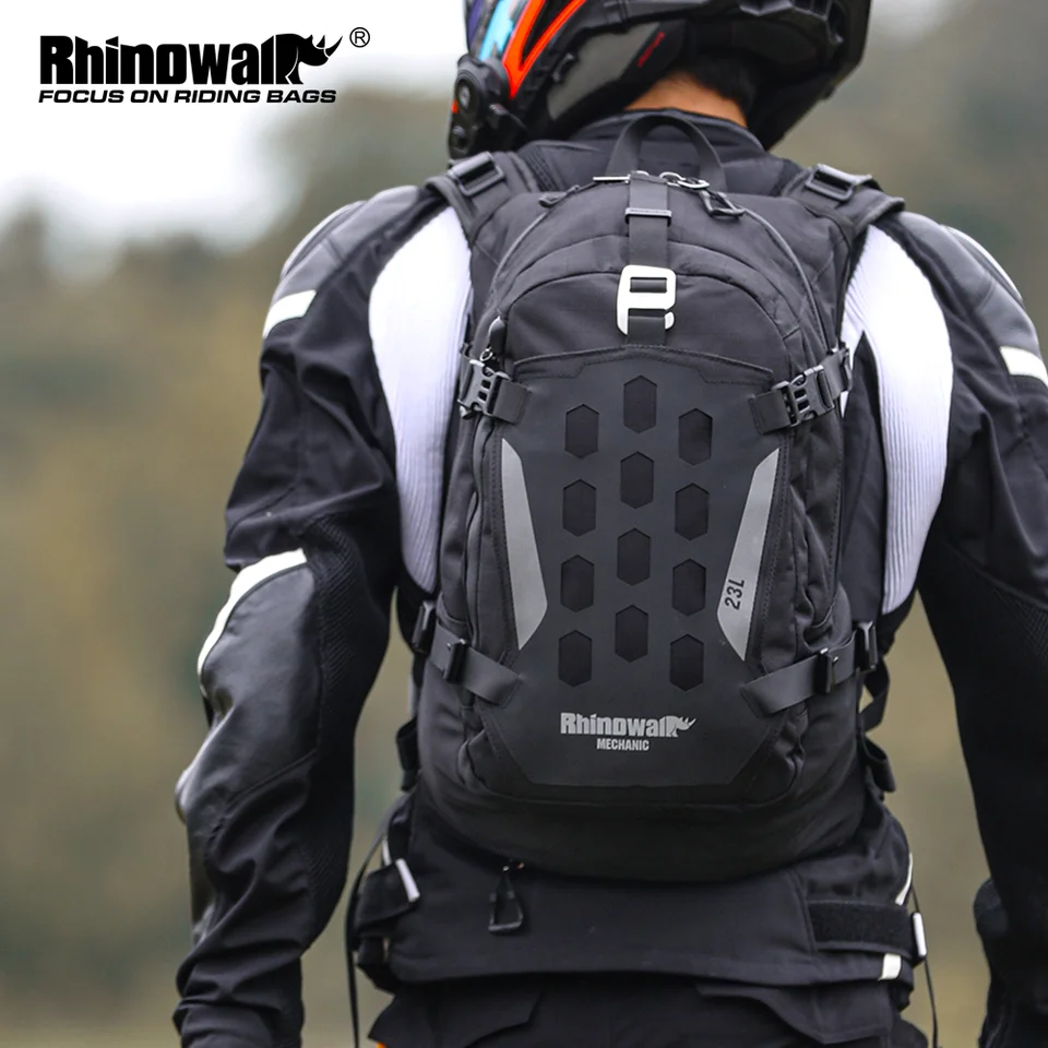 Rhinowalk Motorcycle Backpack 23L Waterproof Breathable Cycling