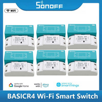 SONOFF WiFi Smart Switch BASICR4 Voice Control Switch Mode Reliable Safe EWeLink Remote Control with S-MATE2 Alexa Google
