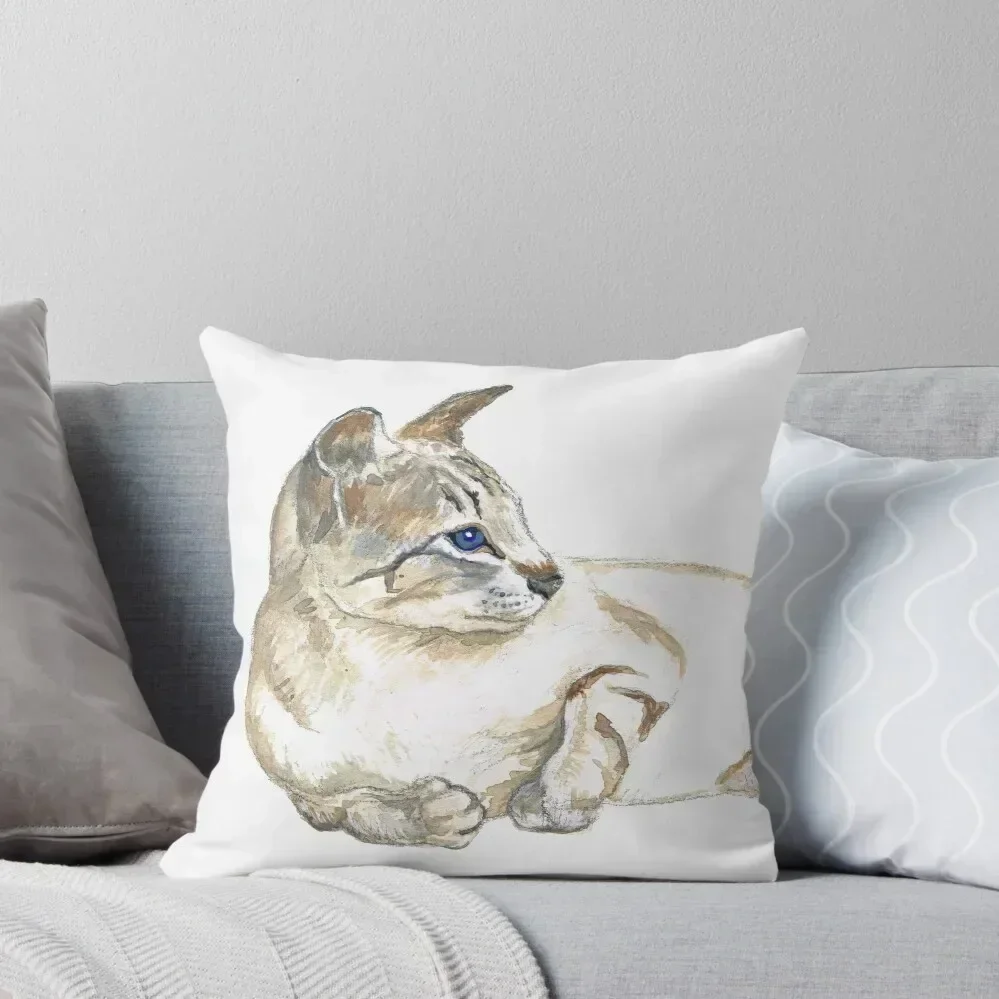 tabby point siamese cat Throw Pillow Sofa Cushions Christmas Pillow pillow