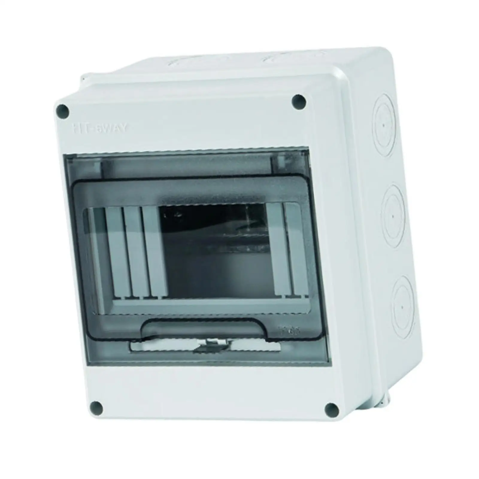 6 Way Power Distribution Box Accessories Home Indoor Wall Circuit Breaker Transparent Cover Hotel IP65 Waterproof Electrical Box