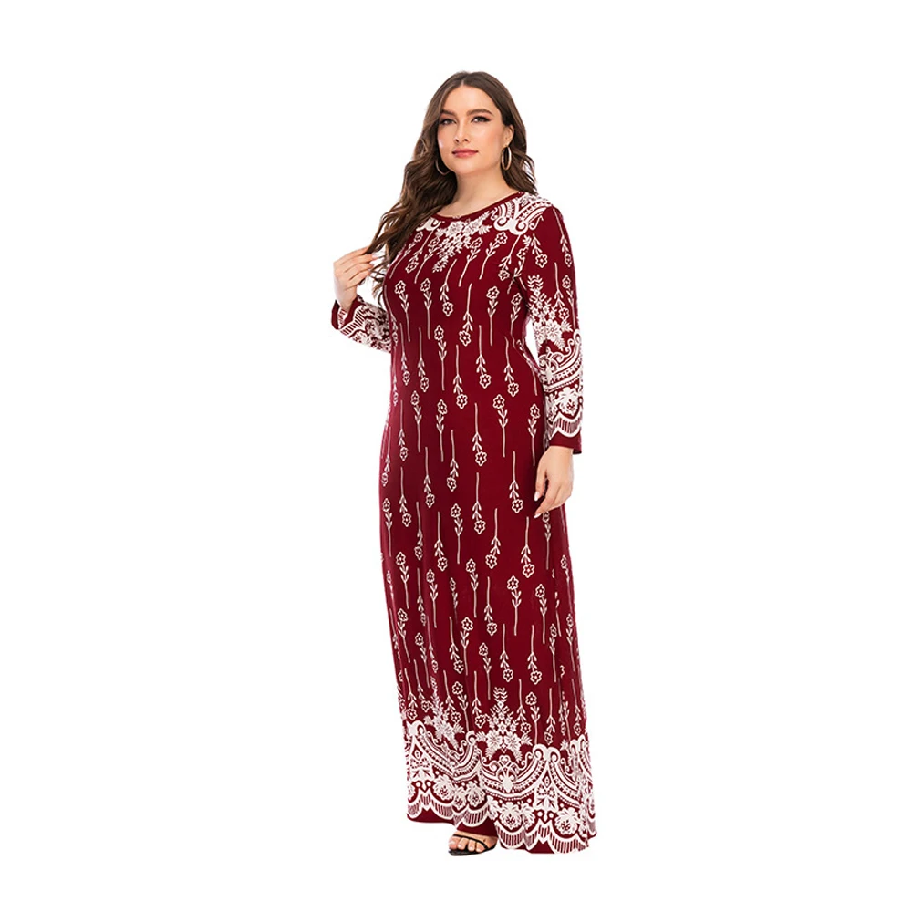 New Large Size Women\'s Clothing Sale Red Dresses For Ladies 50 Years Casual Long Dresses Free Delivery Plus Evening Gown Elegant