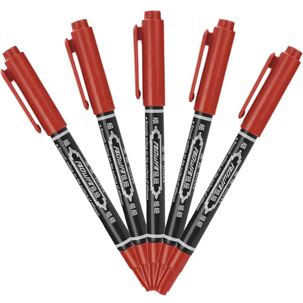 5 Stuks Draagbare Wenkbrauw Liner Tatoeëren Pen Multifunctionele Huidmarkering Tool voor Beauty Body Markers Tattoo Chirurgie Marker