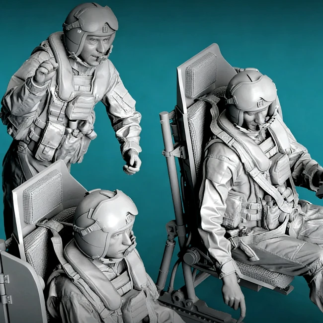 

1/48 Resin Soldier model kits figure colorless and self-assembled A-2267