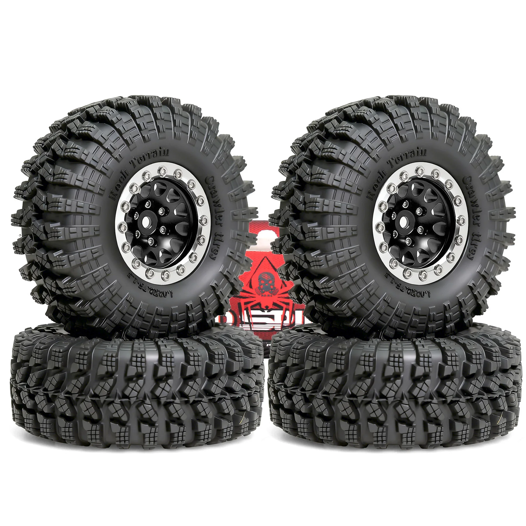 Pneus de roue à billes en aluminium de 1.3 pouces, pour voiture sur chenilles 1/18 1/24 RC SCX24 Axial AX24 FMS FCX24 TRX4M, mise à niveau RC Ca