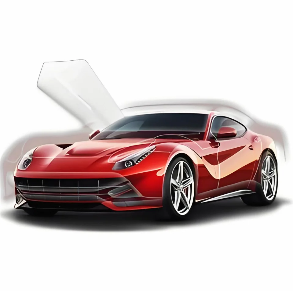 

Nurburfilm 2025 г., цветная самовосстанавливающаяся защитная пленка для краски, автомобильная пленка, виниловая глянцевая черная пленка из ППФ ТПУ