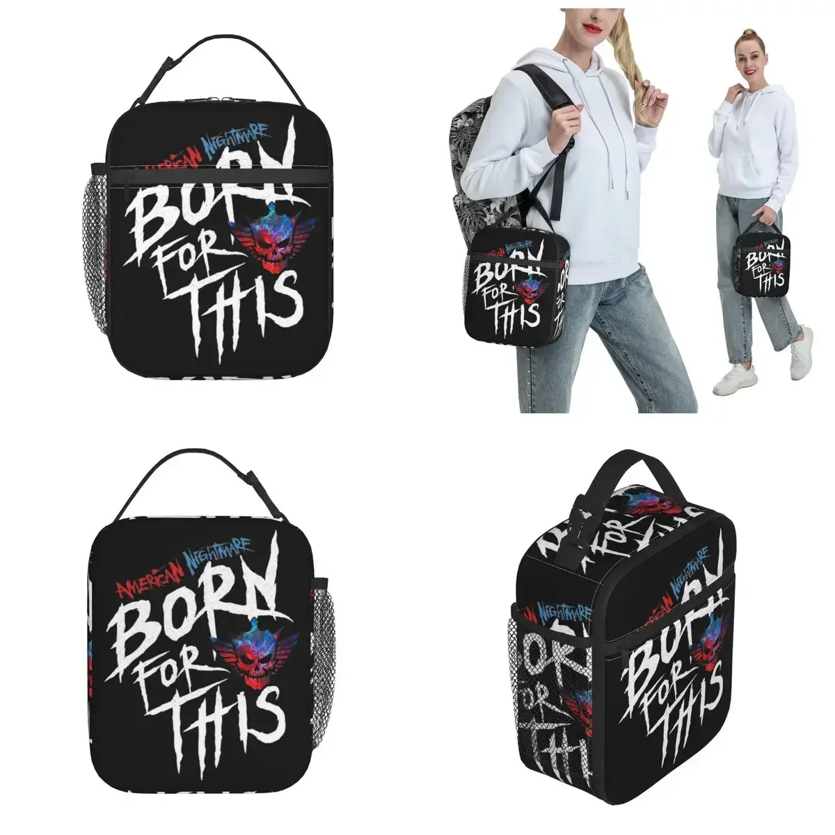 In The Ring Cody Rhodes Insulated Lunch Bags For Office American Nightmare Food Storage Bag Portable Cooler Thermal Bento Box