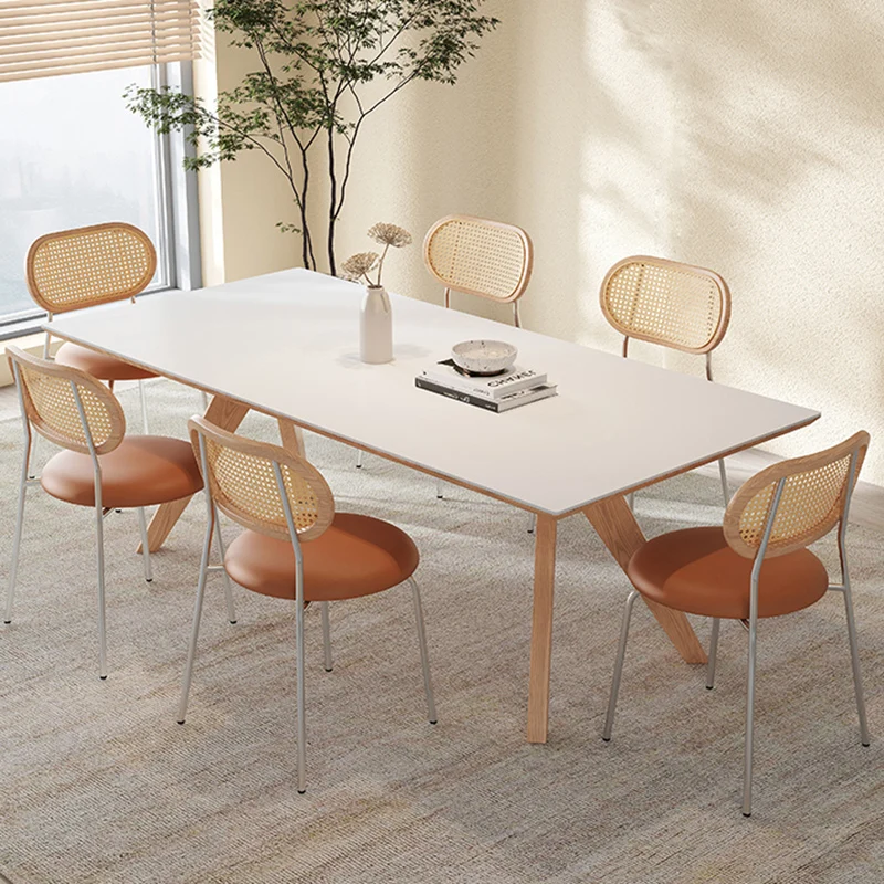 

6 People Dining Table Coffee Kitcjen Restaurant Computer Dining Table Marble Computer Desks Dinette Mesa Dining Room Sets