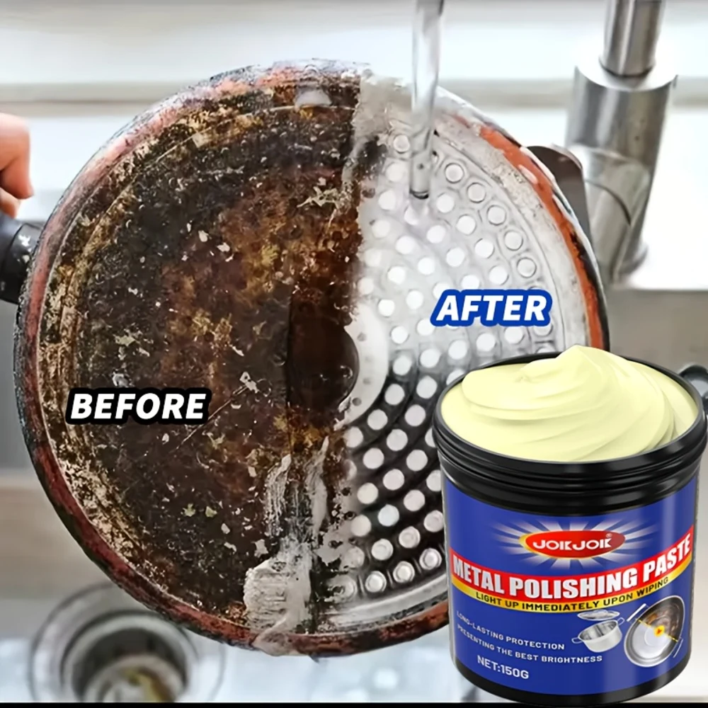 Miracle Polishing Paste | Multi-Purpose Metal Polish for Stoves, Range Hoods, Cookware & Sinks | Restores Shine, Lasts Protectio