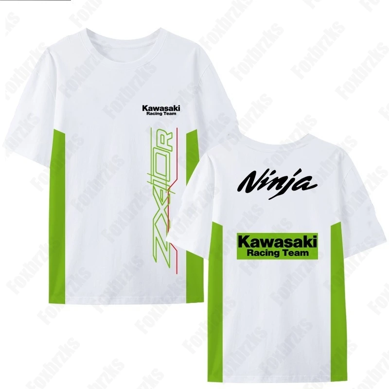 2024 Men T Shirt Casual Kawasaki Racing Team Demon Claw T-shirt Graphic Oversized Sports Tops Breathable Streetwear S-5XL