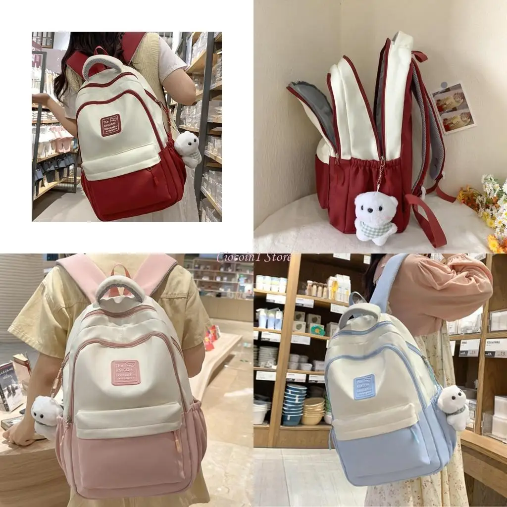 

Y1Ub Универсальная школьная сумка для ноутбука для студентов большие мощности дневной пакет с несколькими карманами Сумка Сумка